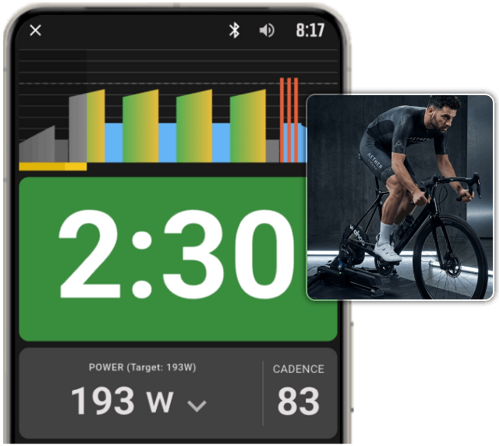 HIIT Addict displaying a structured indoor cycling workout