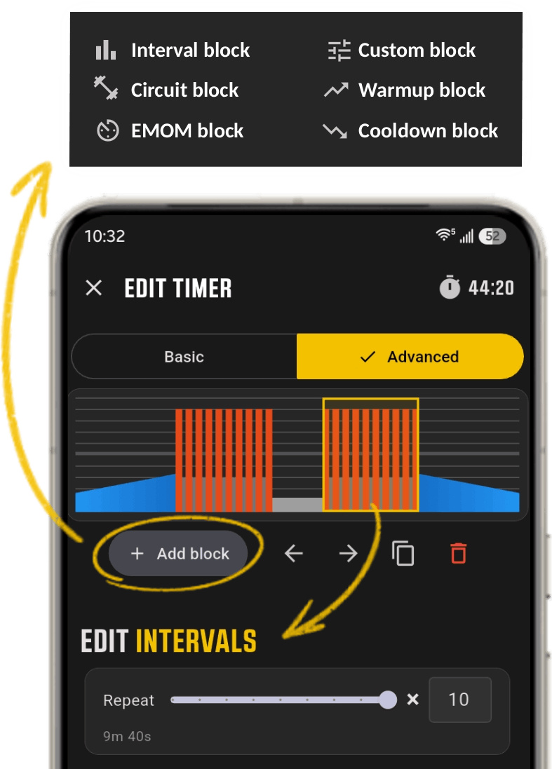 Advanced editor screenshot